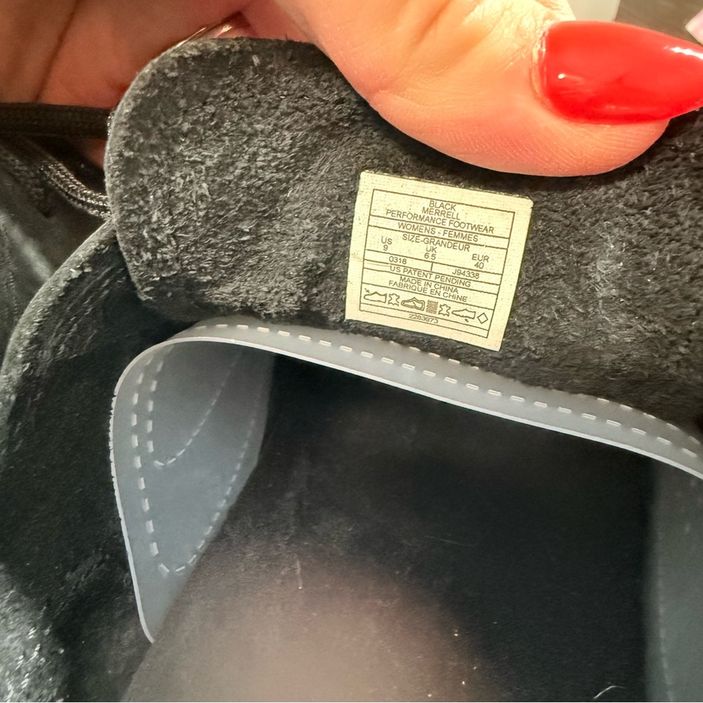 Merrell Women's Around Town City‎ Sneaker Black Grey Leather Mesh Cushioned W9 - Picture 8 of 9
